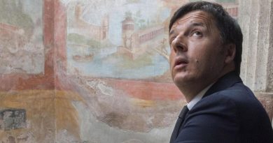 Il presidente del Consiglio Matteo Renzi in visita alla Villa dei Misteri di Pompei
